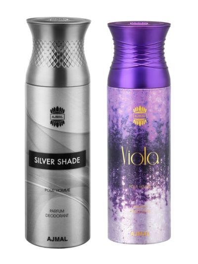 Ajmal Silver Shade & Viola Deodorants for Men & Women (pack of 2)