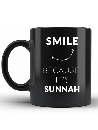 Black Coffee Mug (Smiley)