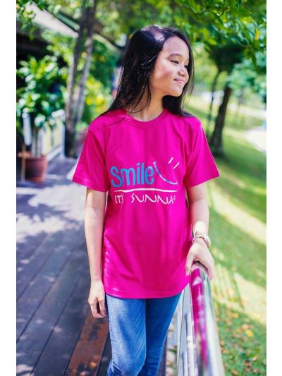Smile Its Sunnah Half Sleeve T-shirt (Girl)
