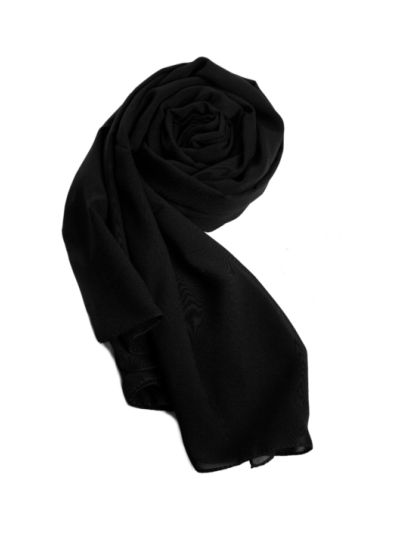 Black Soft Chiffon Hijab