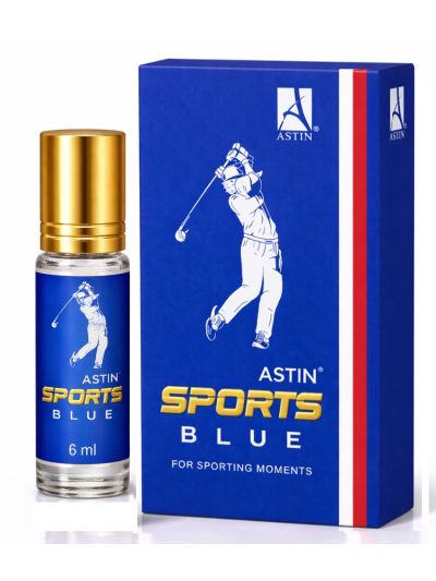 Astin Sports Blue Attar | Fresh, Aqua, Energetic (3 ml & 6 ml)