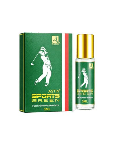Astin Sports Green Attar | Fresh, Energetic, Sporty (3 ml & 6 ml)