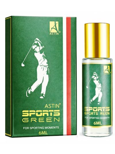 Astin Sports Green Attar | Fresh, Energetic, Sporty (3 ml & 6 ml)