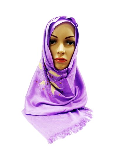 Purple Stones Hijab