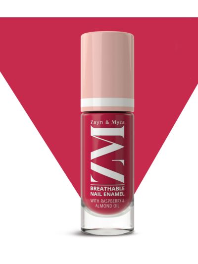 Strawberry Jelly - Breathable Nail Enamel With Raspberry & Almond Oil, Halal compliant (6 ml)