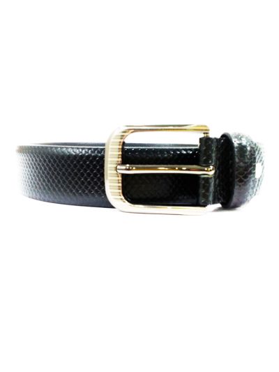 Stylish Black Leather Belt