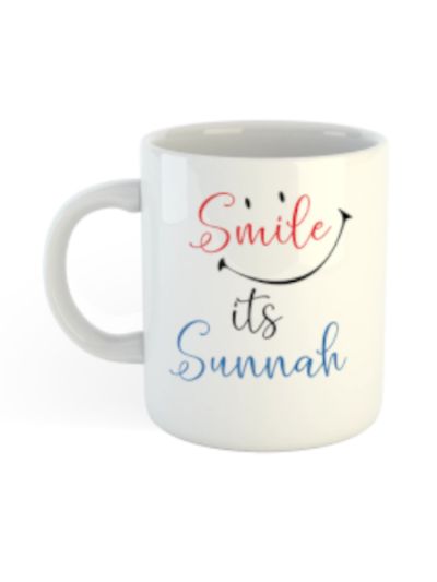 White coffee Mug (Smile its Sunnah)