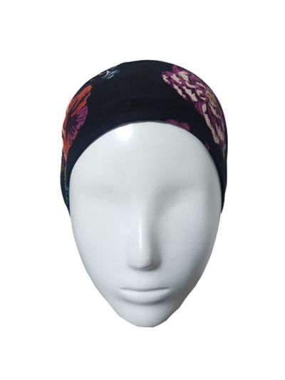 Peacock Printed Under scarf Cap 