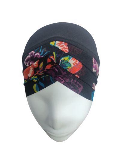 Peacock Printed Under scarf Turban Cap 
