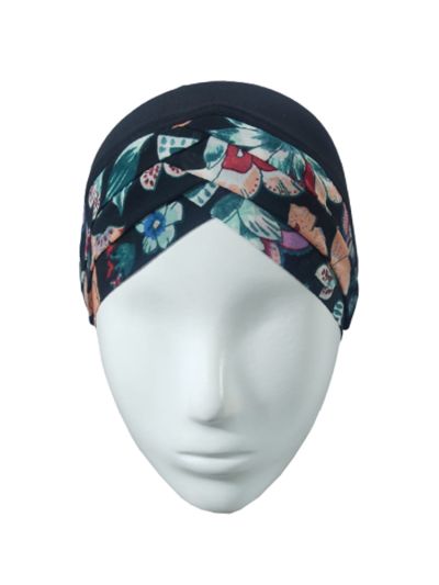Aqua Printed Under scarf Cap