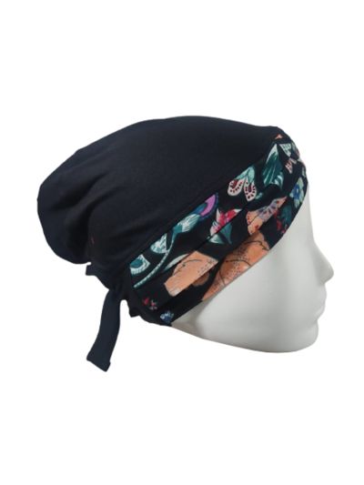 Aqua Printed Under scarf Cap