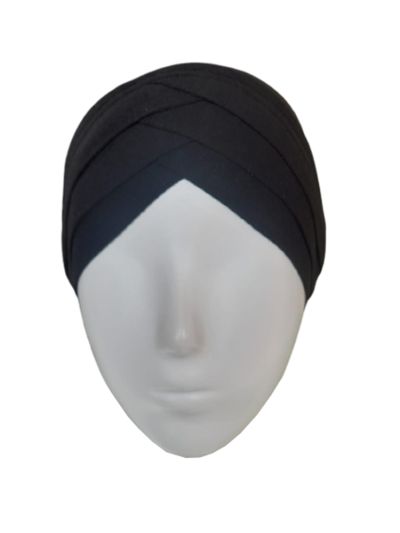 Black Turban Under scarf Cap