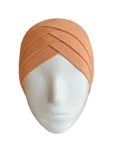 Coral Turban Jersey Scarf Inner Cap