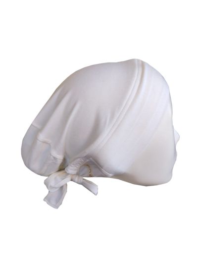 Ivory Turban Jersey Scarf Inner Cap