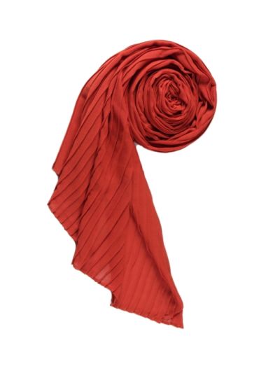 Brick Textured Cotton Pleated Hijab