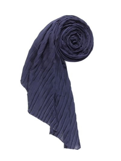 Mulled Wine Textured Cotton Pleated Hijab