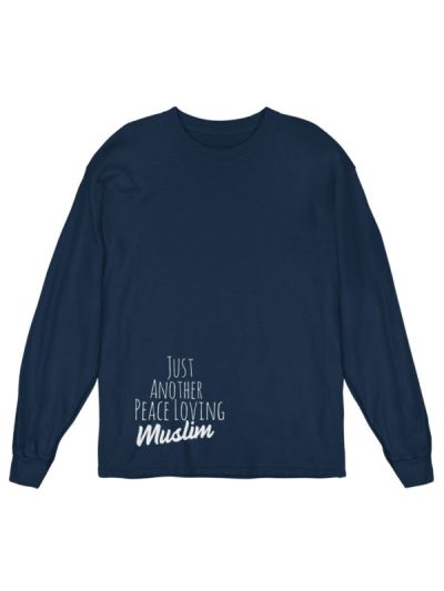 Peace Loving Muslim Drop Shoulder Women Long Sleeve T Shirt