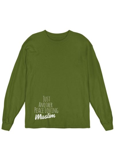 Peace Loving Muslim Drop Shoulder Women Long Sleeve T Shirt