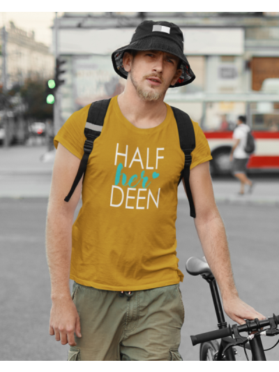Half Her Deen Round Neck Half Sleeve T-Shirt