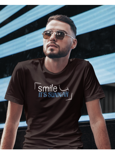 Smile its Sunnah Round Neck Half Sleeve T-Shirt