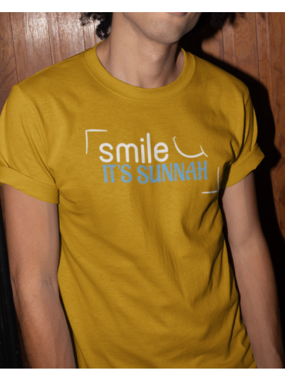 Smile its Sunnah Round Neck Half Sleeve T-Shirt