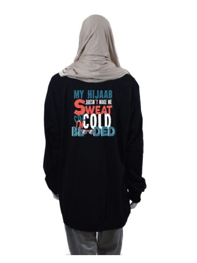 Cold Blooded Hijabi Drop Shoulder Long Full Sleeve T Shirt