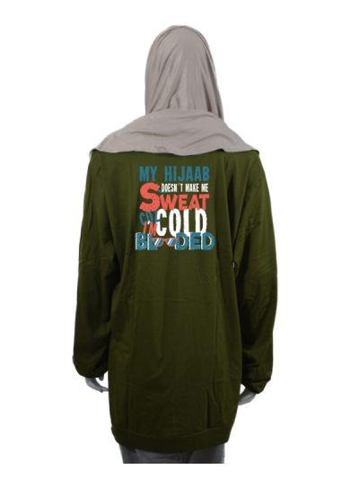 Cold Blooded Hijabi Drop Shoulder Long Full Sleeve T Shirt
