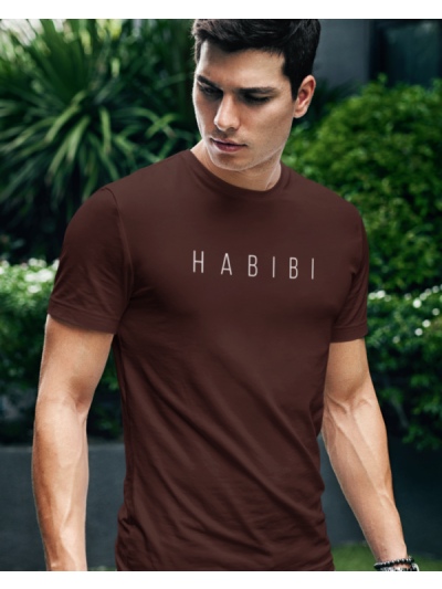 Habibi Minimal Round Neck Half Sleeve T-Shirt
