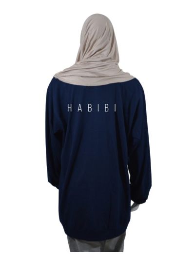 Habibi Minimal Drop Shoulder Long Full Sleeve T Shirt