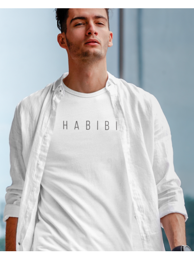 Habibi Minimal Round Neck Half Sleeve T-Shirt