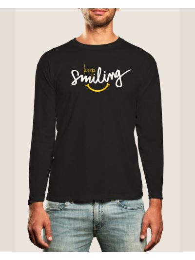 Keep Smiling Full Sleeve T-Shirt