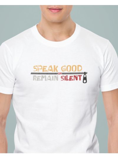Speak Good Round Neck Half Sleeve T-Shirt
