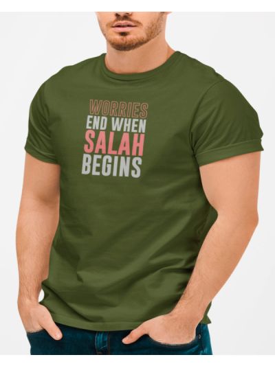 Begin Salah Round Neck Half Sleeve T-Shirt