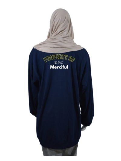 Property of Merciful Drop Shoulder Long Full Sleeve T Shirt