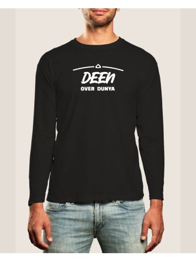 Deen Over Dunya Full Sleeve T-Shirt