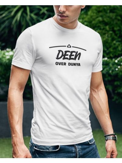 Deen Over Dunya Round Neck Half Sleeve T-Shirt