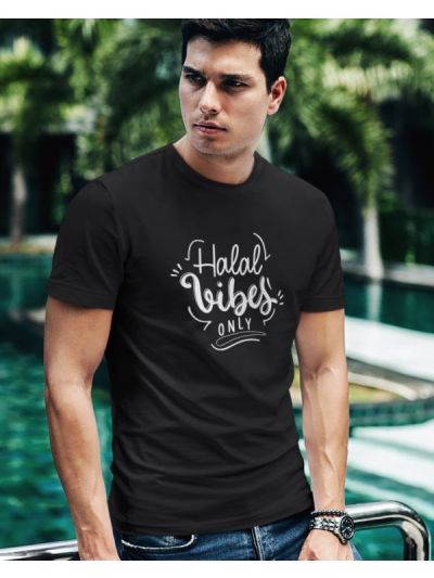 Halal Vibes Round Neck Half Sleeve T-Shirt