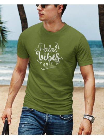 Halal Vibes Round Neck Half Sleeve T-Shirt