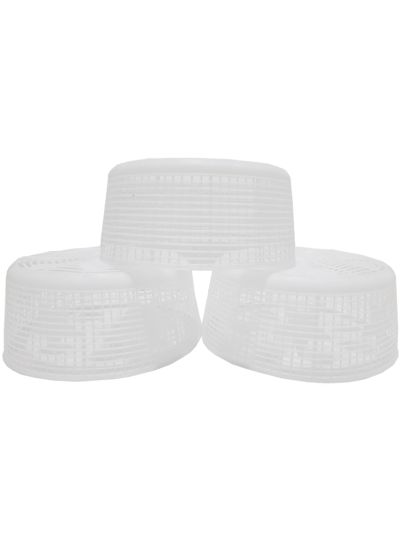 Masjid Plastic Prayer Cap White (Set of 12 pieces)