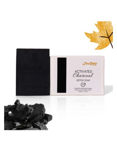 Activated Charcoal Detox Soap Bar - Handmade,100% Vegan & Paraben Free (100 gms)
