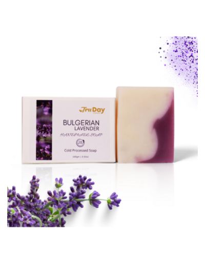 Bulgerian Lavender Soap Bar - Handmade,100% Vegan & Paraben Free (100 gms)