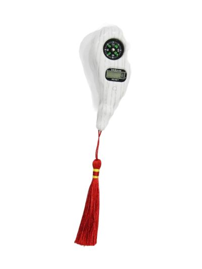 White Digital Hand Tally Counter with Compass