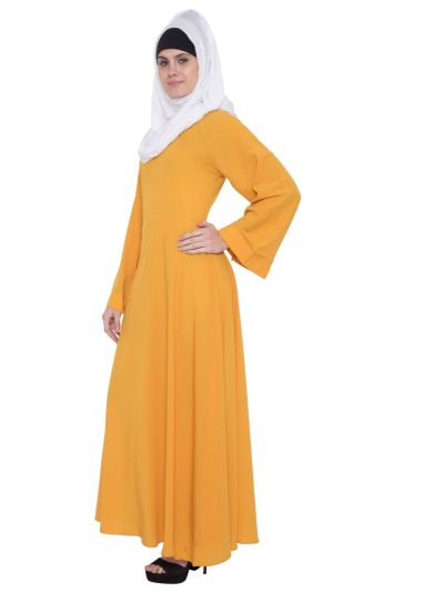 Ruba Umbrella Cut Abaya with Kimono Sleeves