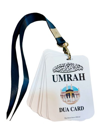 Umrah Dua Card with lanyard - Sunnah Based