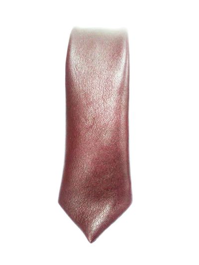 Maroon Leather Tie