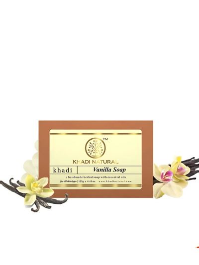 Khadi Natural Vanilla Soap Handmade-125g(Pack Of 2)