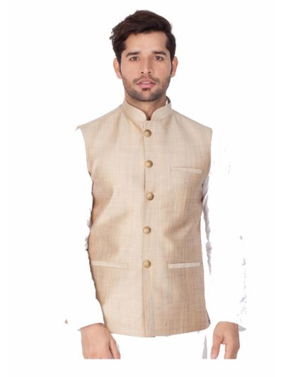  Men Self Design Blended Cotton Modi Jacket