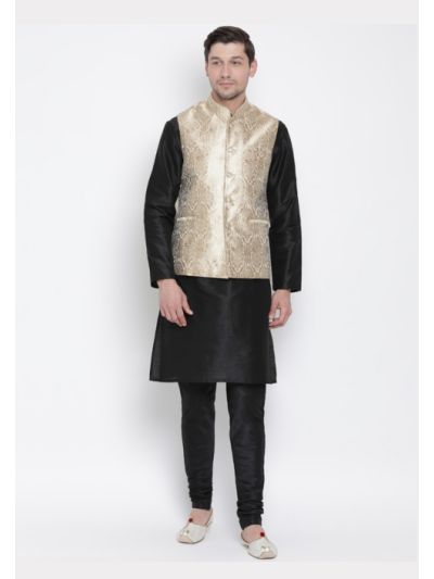 Men Cotton Jacket Kutra Pyjama Set