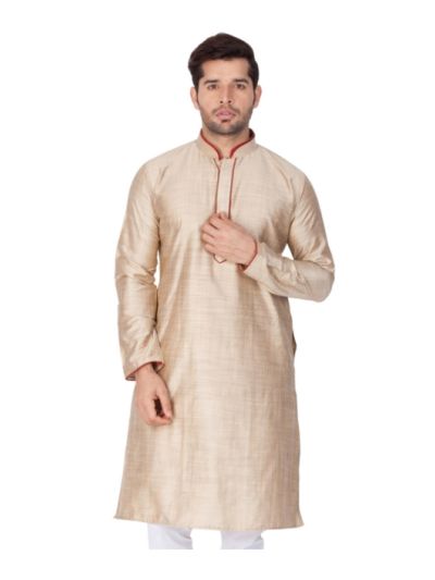 Men Multi Color Cotton Silk Kurta