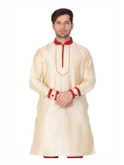 Men Multi Color Cotton Silk Only Kurta